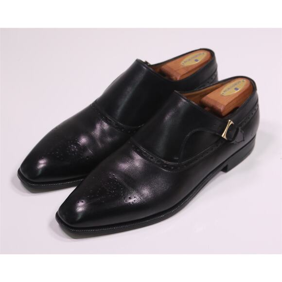 Berluti Black Leather Monk Strap Loafers Men\'s Eu 44 - UK 10 - US 11 main image 6